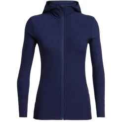Icebreaker Womens Descender LS Zip Hood