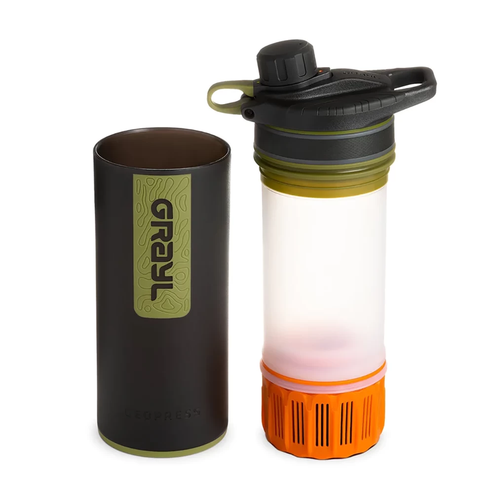 Grayl GeoPress Purifier Bottle - Camo Black 2 Grayl GeoPress Purifier Bottle - Camo Black - Image 2