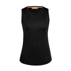 Icebreaker Women's Sphere II Tank -Hiking Supplies Store IB0A56EZ Icebreaker Womens Sphere II Tank Black