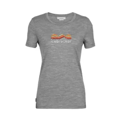 Icebreaker Womens Tech Lite II SS Tee Mountain Geology