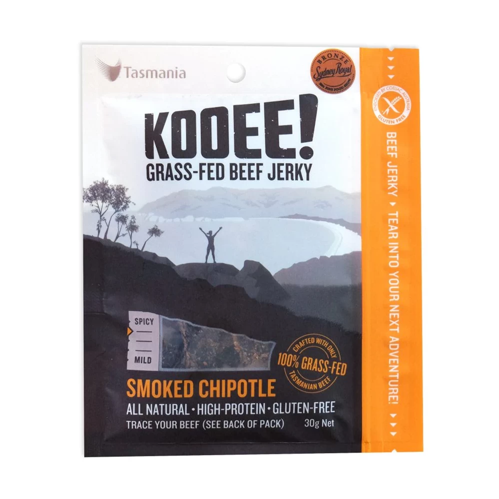 KOOEE! Beef Jerky Smoked Chipotle 30g 1 KOOEE! Beef Jerky Smoked Chipotle 30g