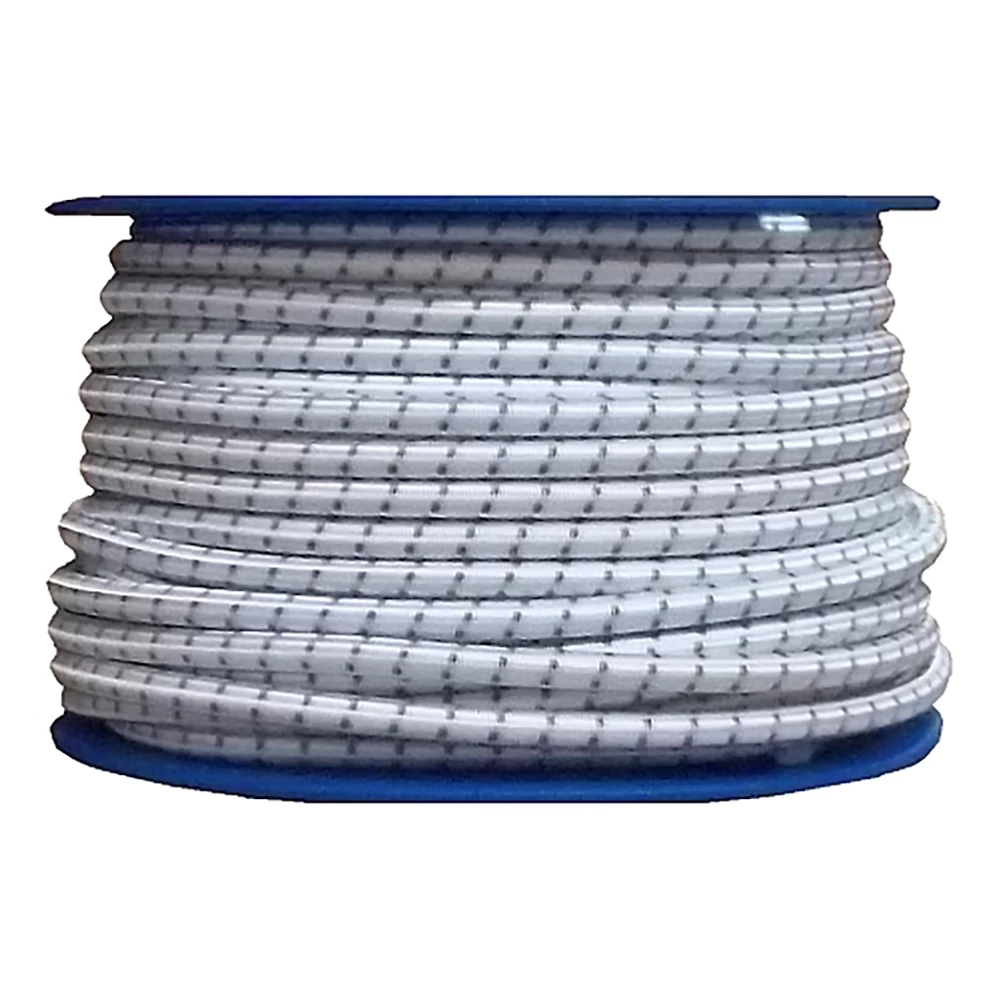 Ansco Shock Cord 3mm (White/Blue Fleck) - Per Metre 1 Ansco Shock Cord 3mm (White/Blue Fleck) - Per Metre